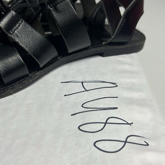 FADED GLORY Women’s Black Chilly Sandals, Black strap open toe Size 8 - Picture 11 of 11